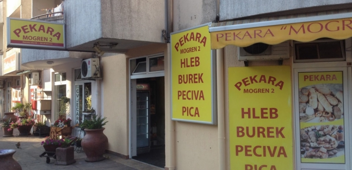 Pekara Mogren 2, bakery in Budva