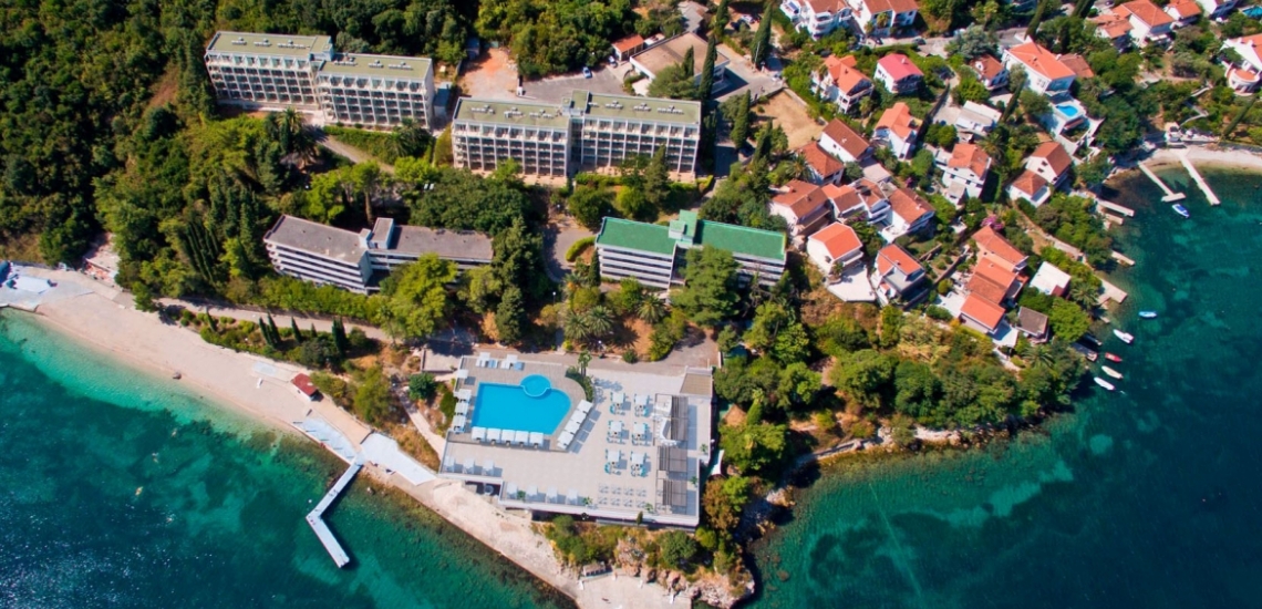 Beach of the Iberostar hotel chain in Herceg Novi