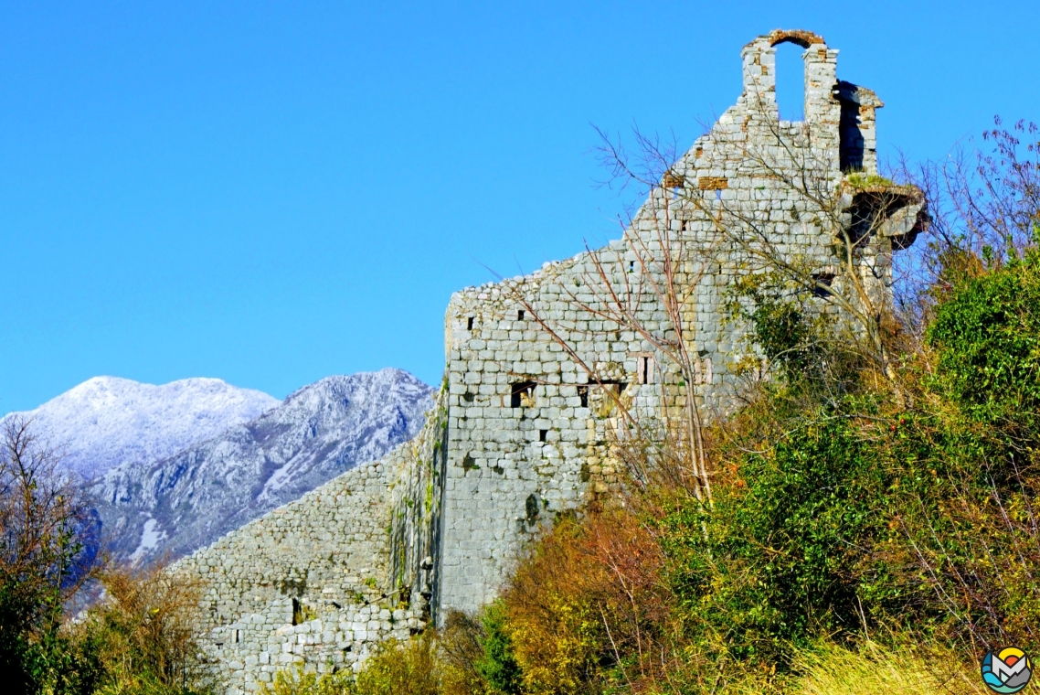 Perast, the fortress of St. Cross