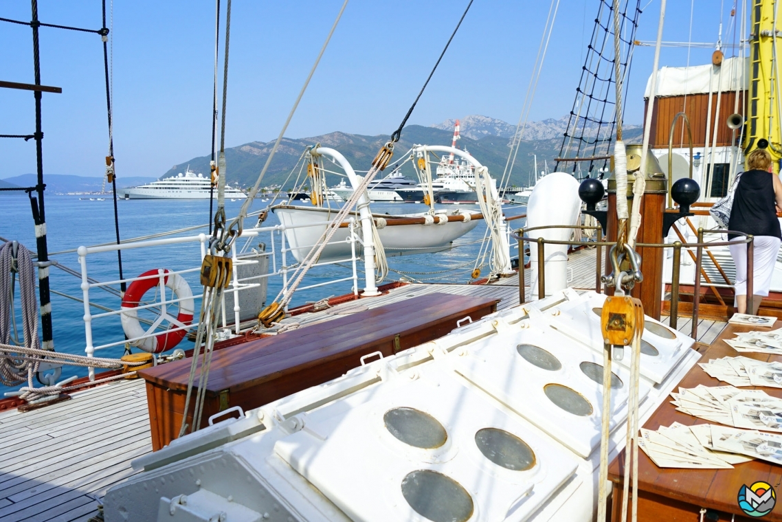 Sailing ship "Jadran" in Tivat