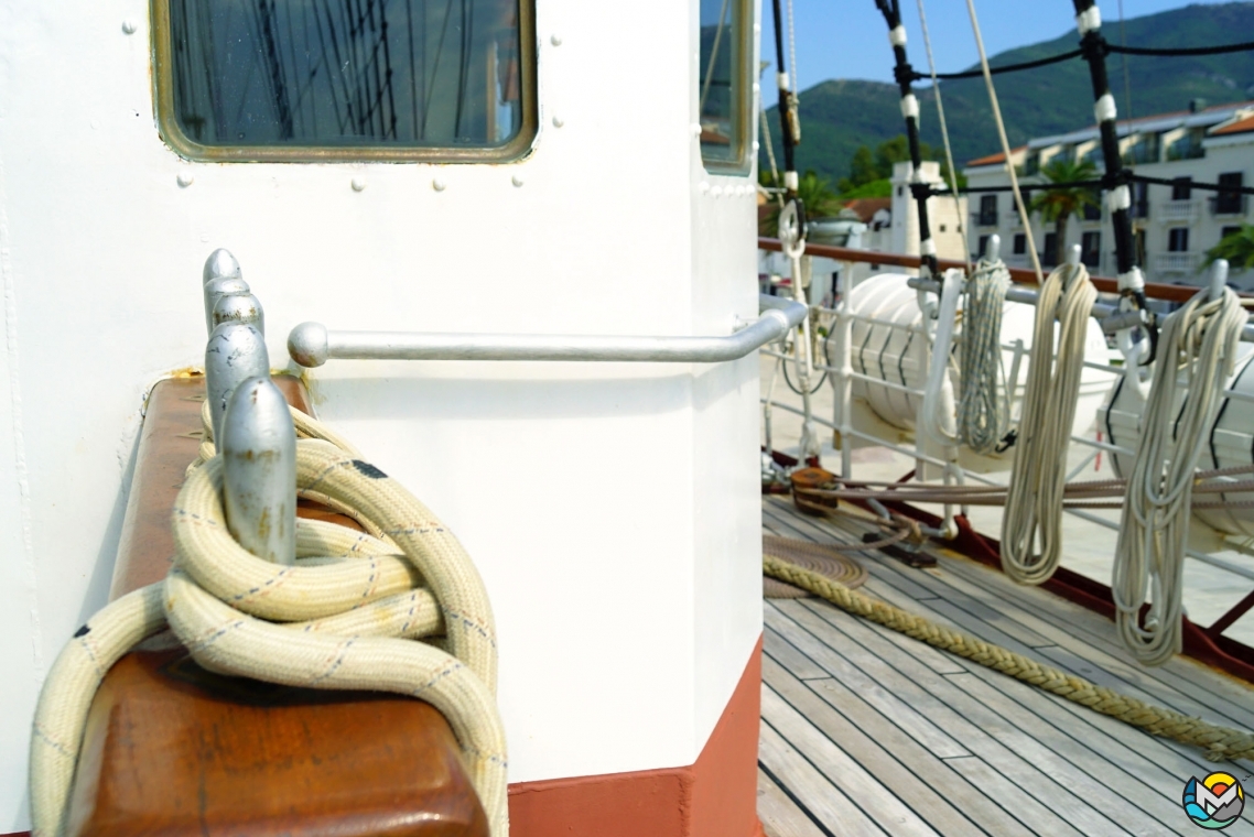 Sailing ship "Jadran" in Tivat