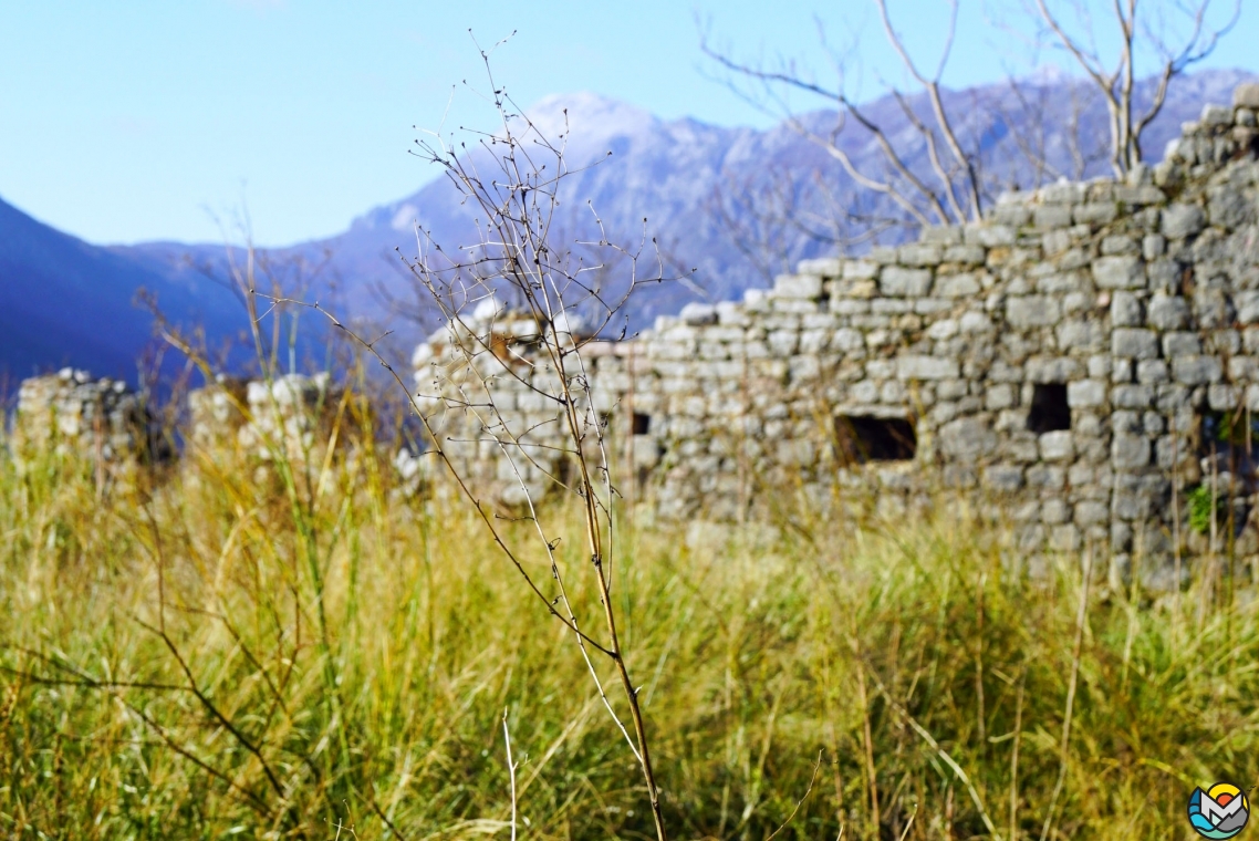 Perast, the fortress of St. Cross