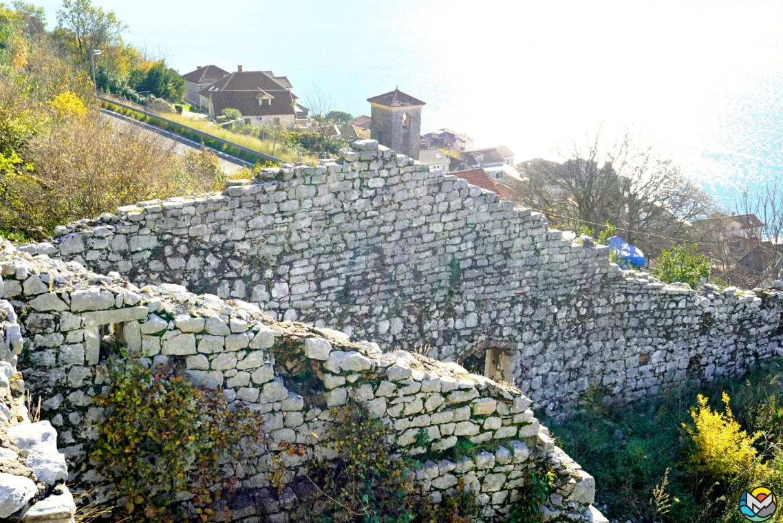 Perast, the fortress of St. Cross