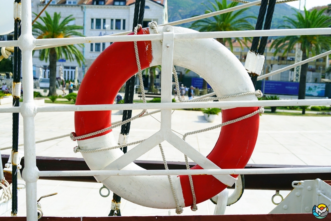 Sailing ship "Jadran" in Tivat