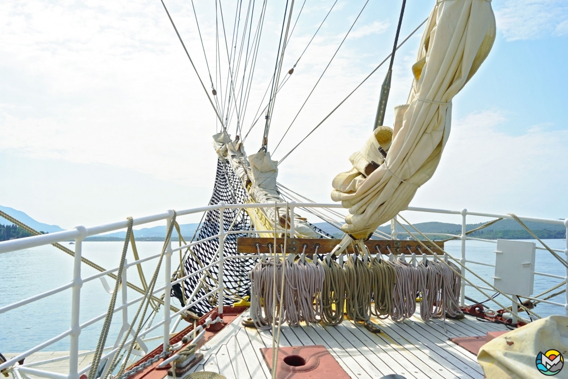 Sailing ship "Jadran" in Tivat