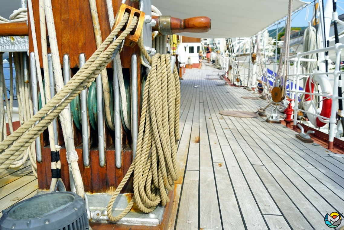 Sailing ship "Jadran" in Tivat