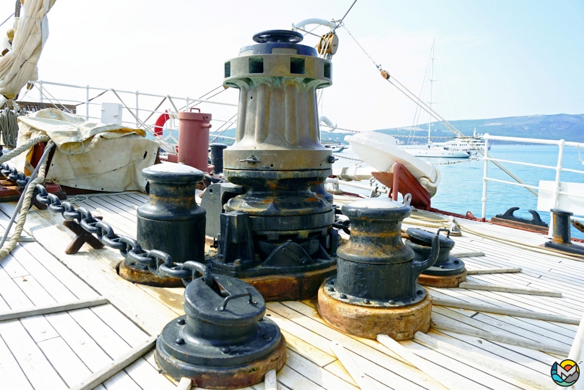 Sailing ship "Jadran" in Tivat