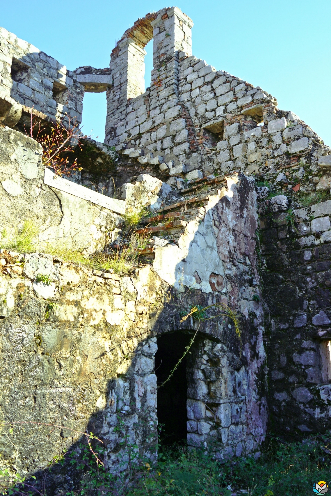 Perast, the fortress of St. Cross