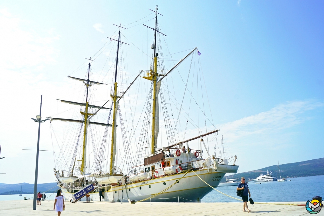 Sailing ship "Jadran" in Tivat