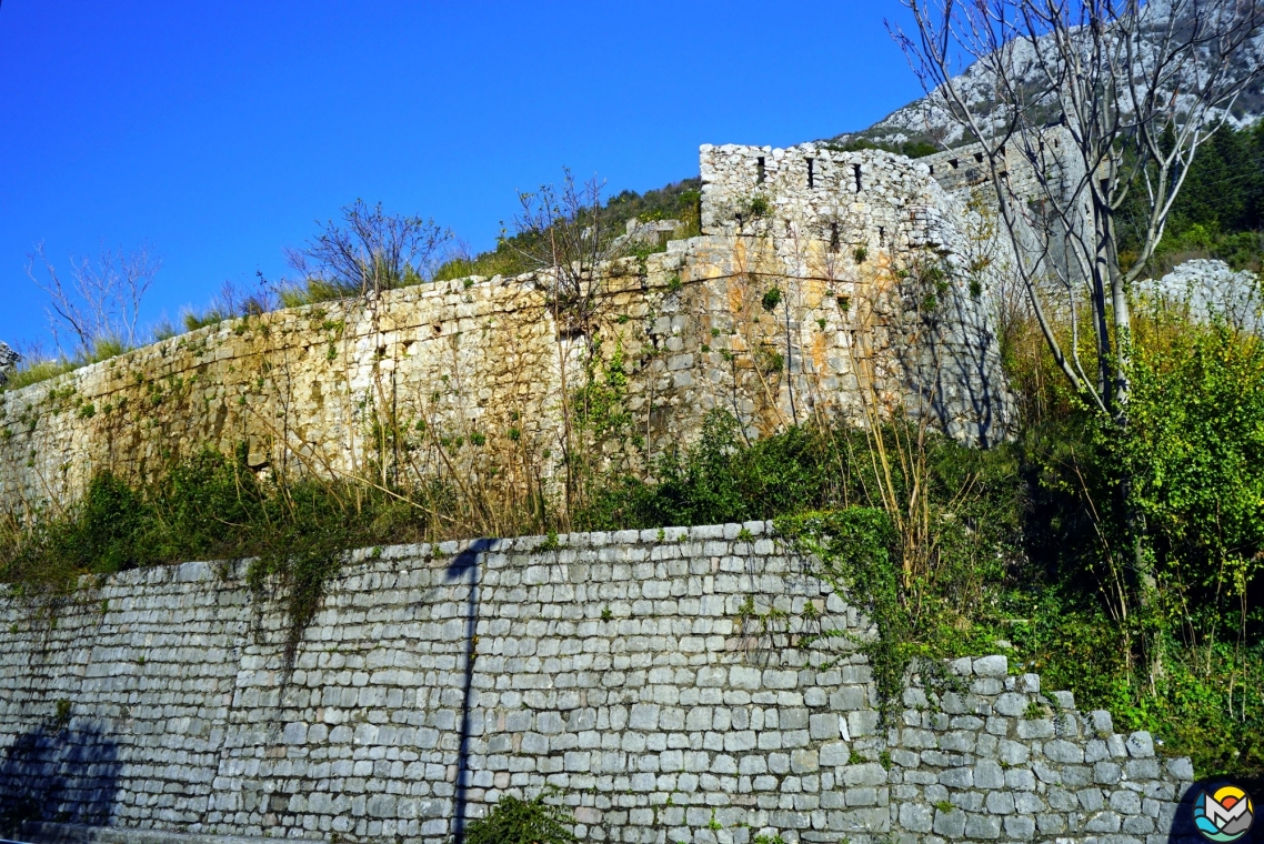 Perast, the fortress of St. Cross