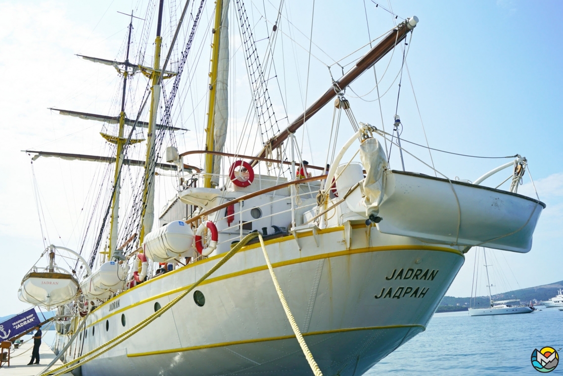 Sailing ship "Jadran" in Tivat