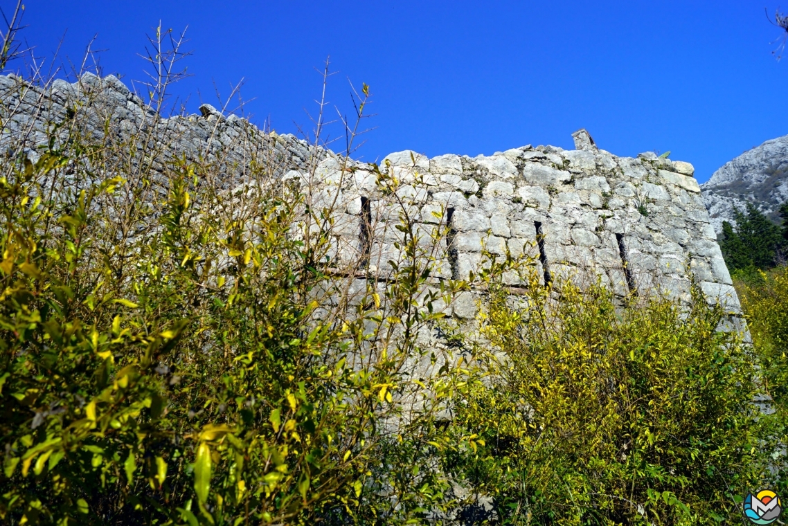 Perast, the fortress of St. Cross