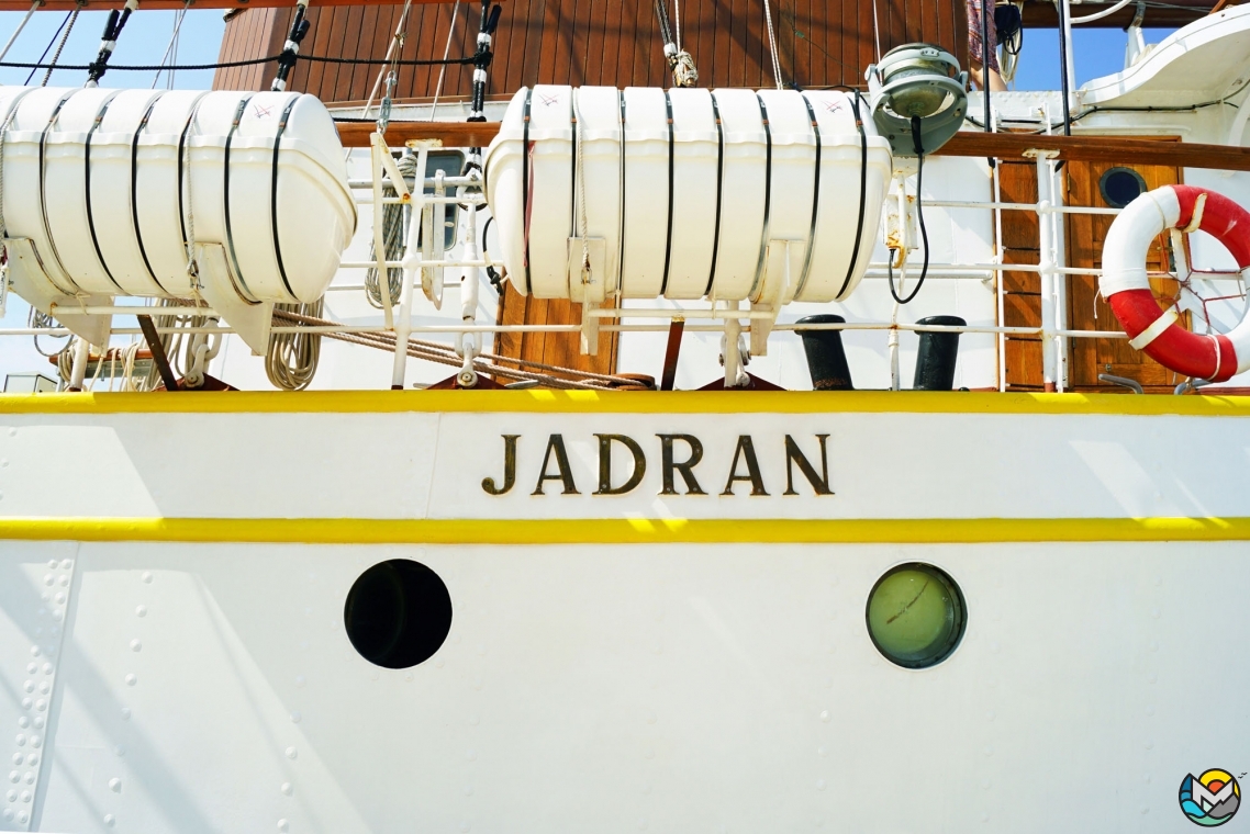 Sailing ship "Jadran" in Tivat