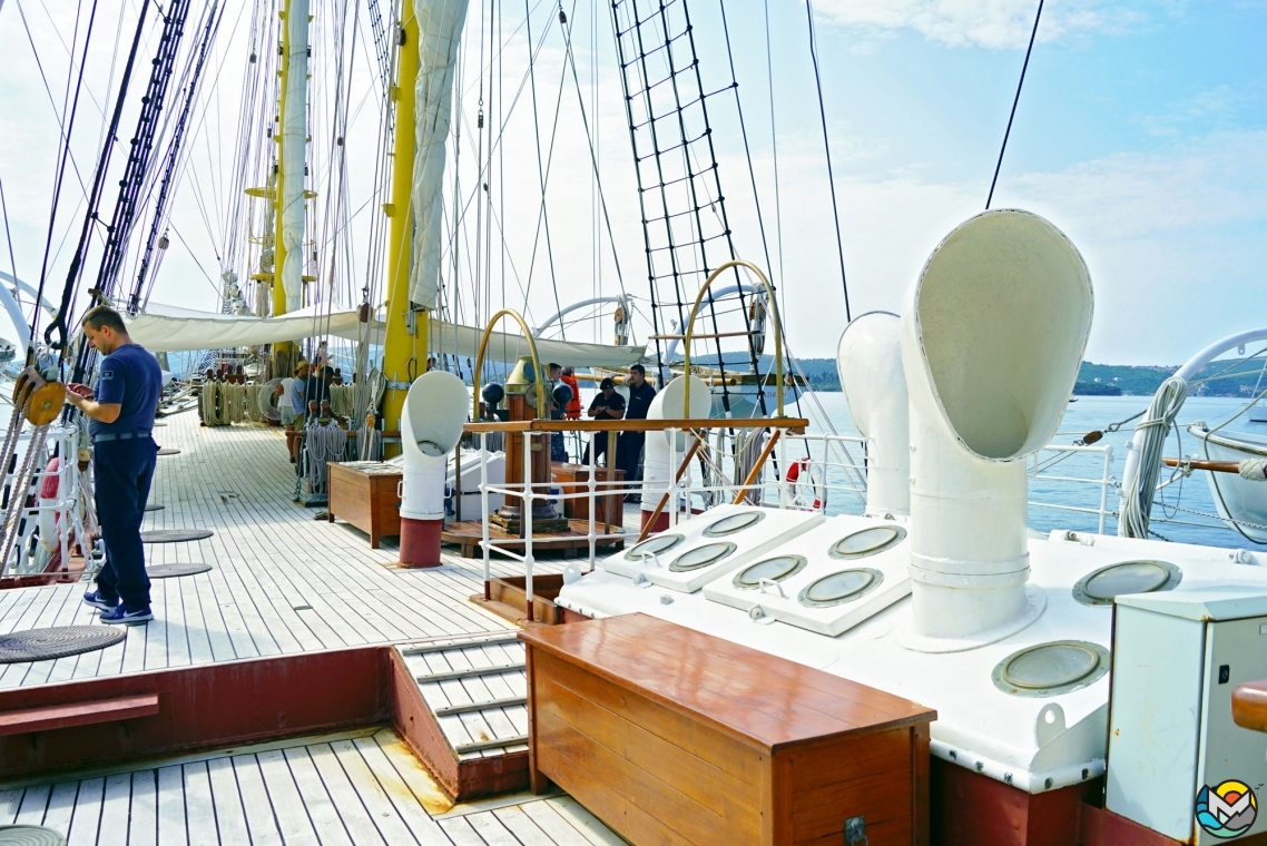 Sailing ship "Jadran" in Tivat