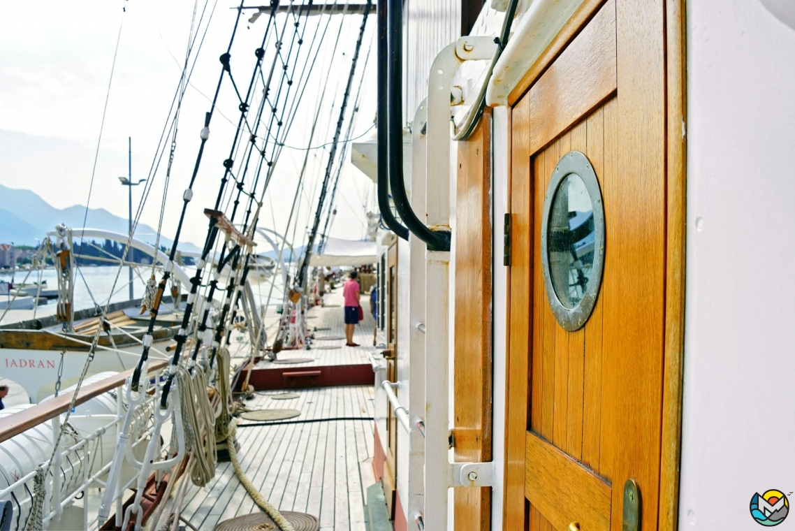 Sailing ship "Jadran" in Tivat