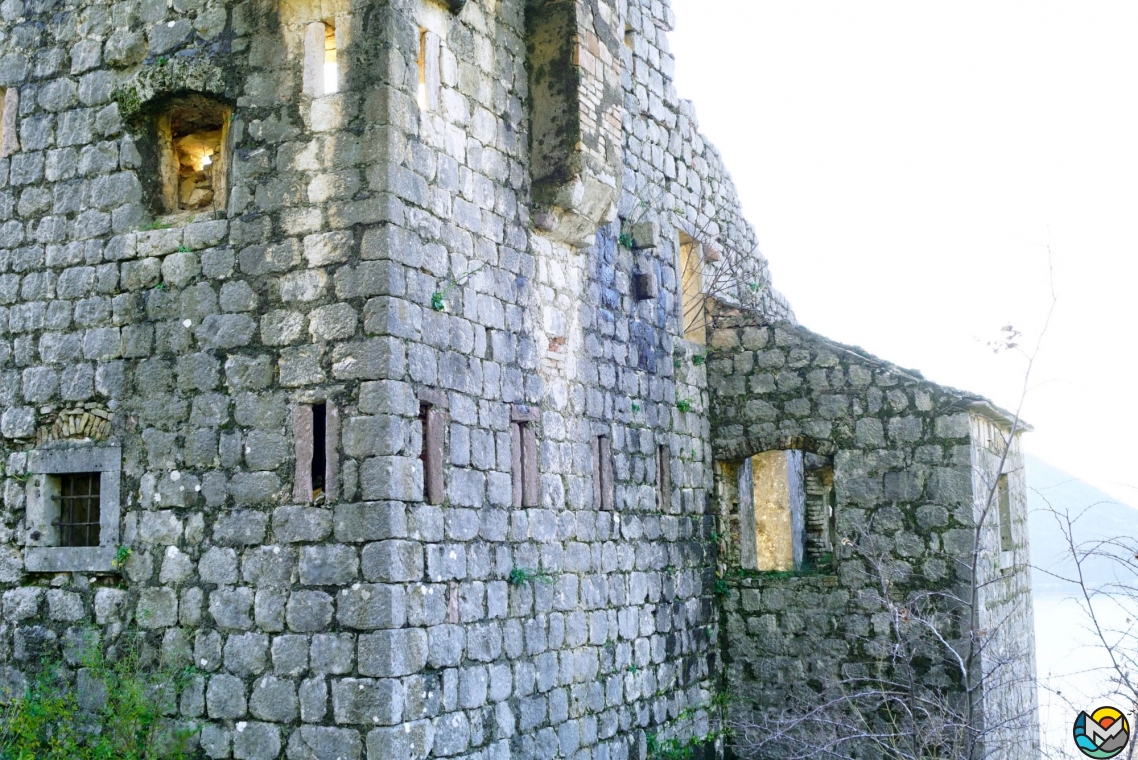 Perast, the fortress of St. Cross