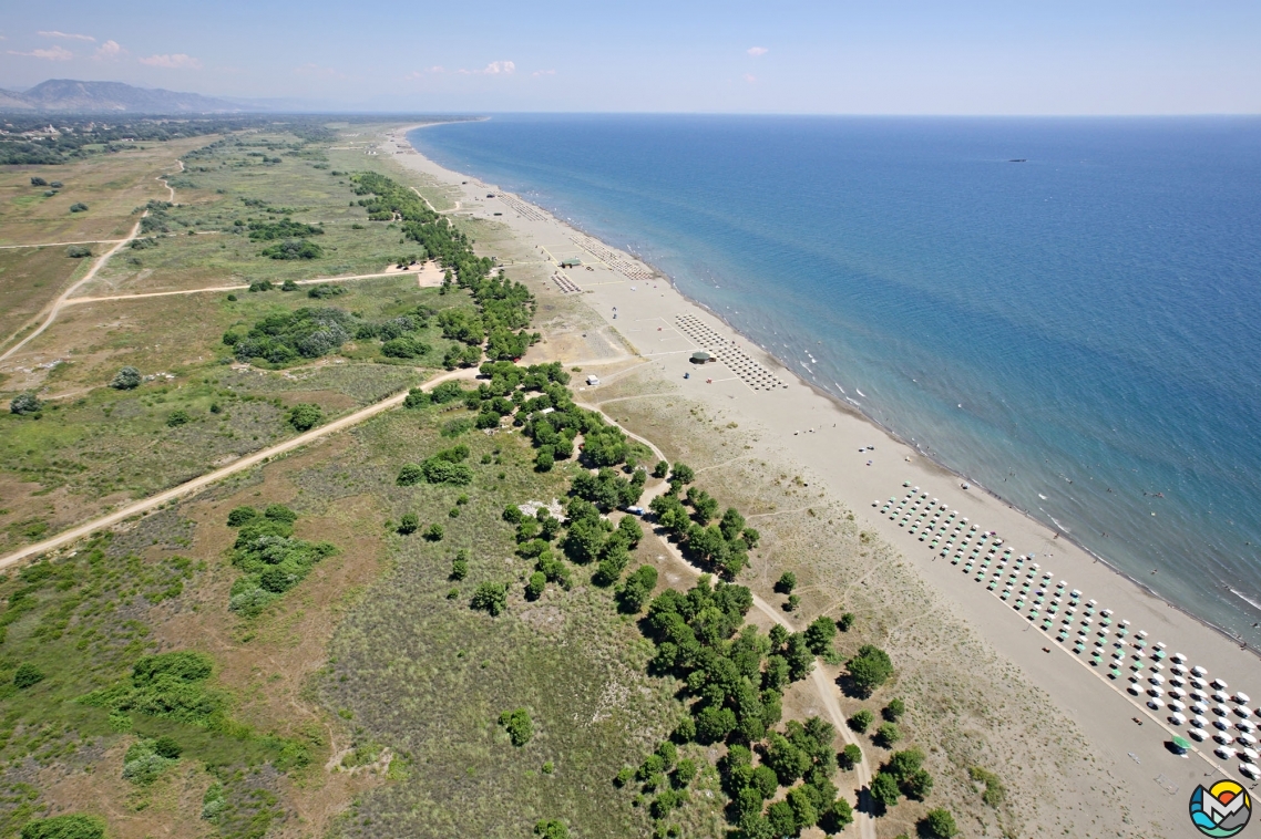 The Great Beach and Copacabana, Ulcinj, Montenegro