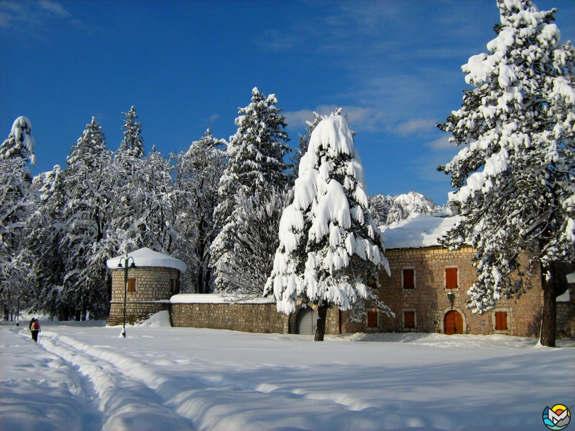 Цетине зимой, Черногория