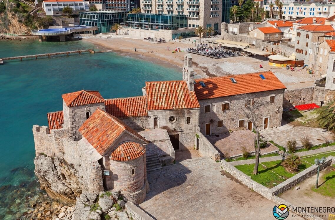 Church of Santa Maria in Punta Churches of Old Town in Budva, Montenegro