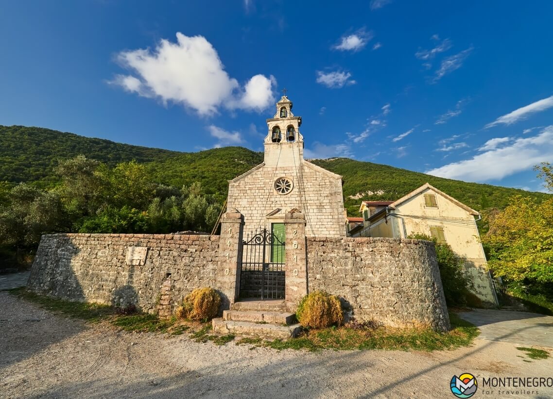 Church in Gornja Lastva, Tivat, Montenegro