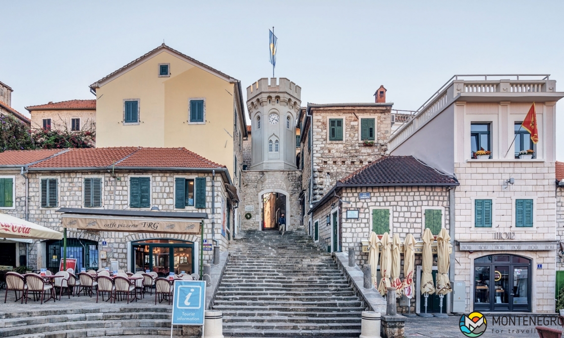 Sat Kula and Nikola Djurkovic Square, Herceg Novi, Montenegro