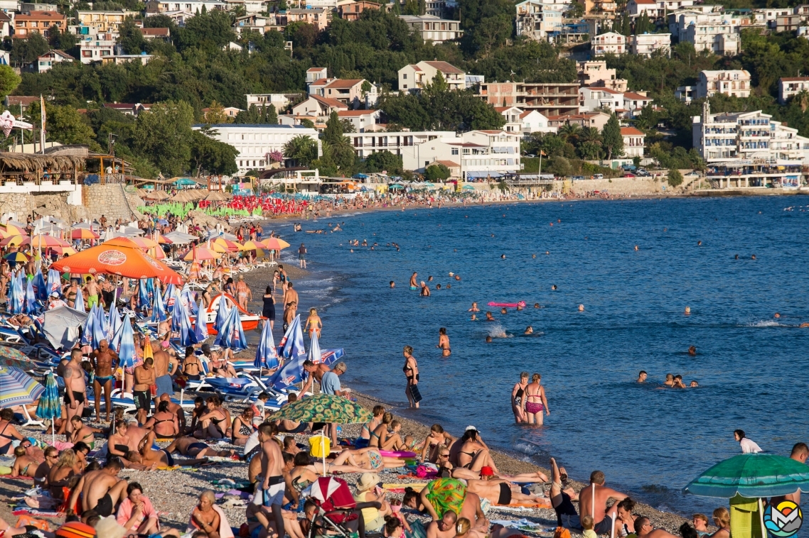 Beach in Sutomore, Montenegro