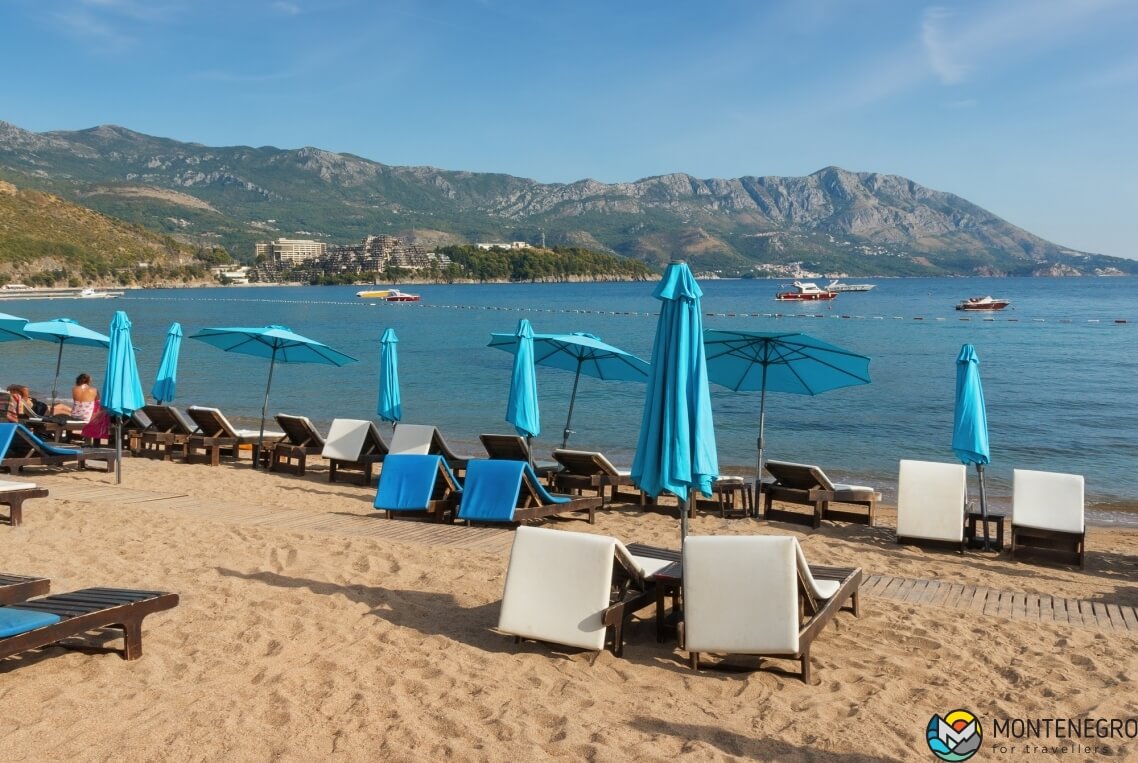 Slovenska beach in Budva city, Montenegro