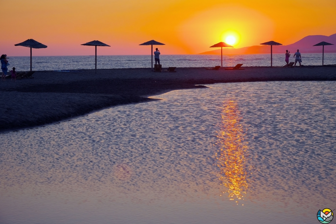 Nudist beach Ada Bojana, Ulcinj Riviera, Montenegro