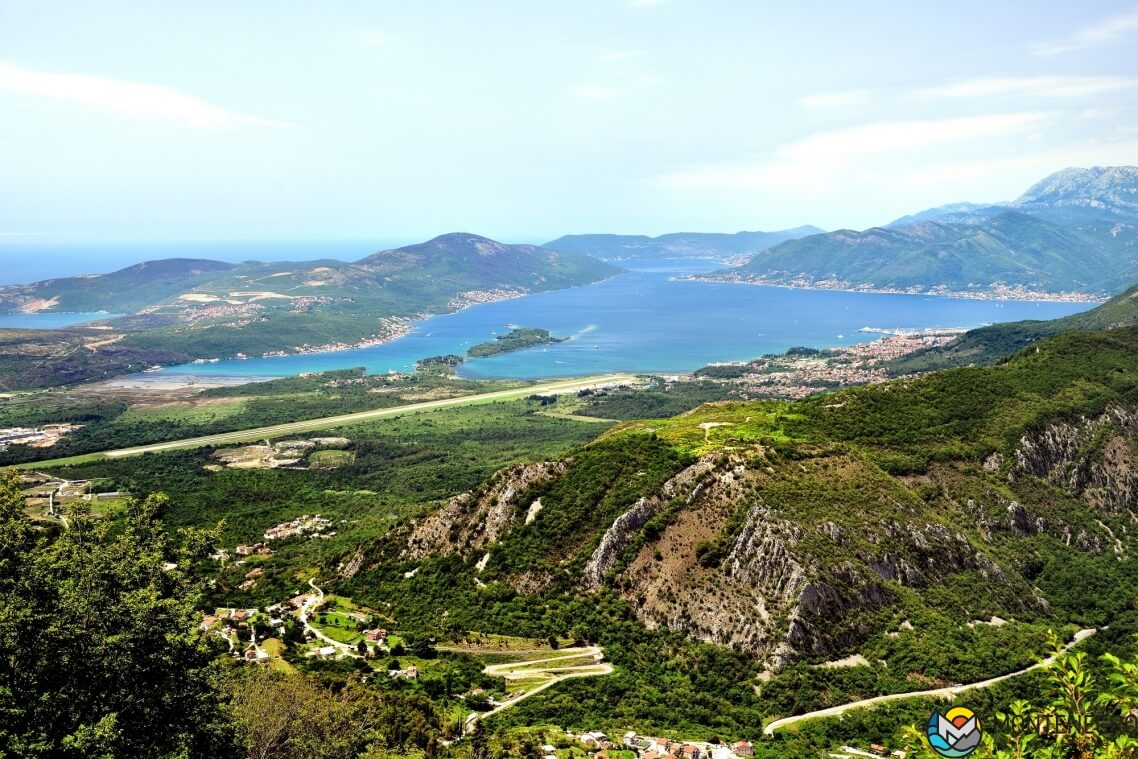 The bay, and the airfield, Tivat, Montenegro