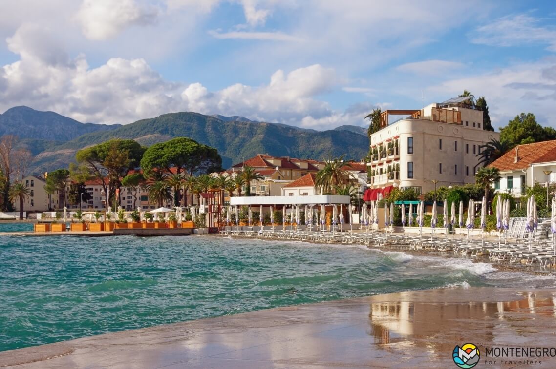 Town beach, Tivat, Montenegro